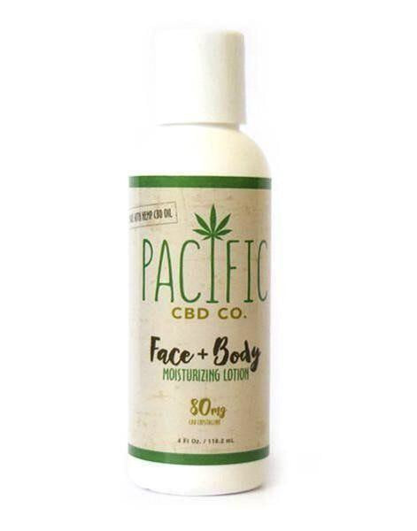 Pacific CBD 80mg CBD infused face and Body Moisturizing Lotion 4oz